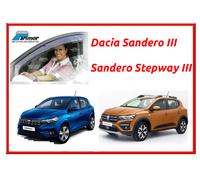Deflettori aria per Dacia Sandero 3 Stepway Parimor originale set antiturbo