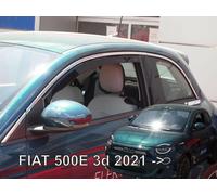Deflettori Aria Per Fiat 500E Dal 2021 Set 2 Antiturbo Antivento Heko
