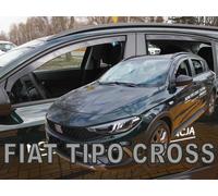 SET 4 DEFLETTORI ARIA ANTITURBO ANTIVENTO per FIAT TIPO 4 PORTE dal 2016