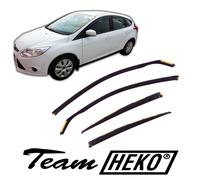 Deflettori Aria Per Ford Focus 3 2011-2016 4/5-Porte Set 4 Antiturbo Antivento