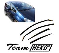 Deflettori Aria Per Ford S-Max 2006-2011 5-Porte Set 4 Antiturbo Antivento Heko