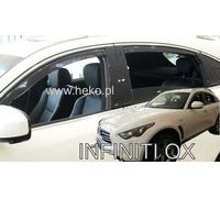 Deflettori aria per INFINITI FX I / QX70 - II 2008-2017 5.porte 4.pz HEKO 21510
