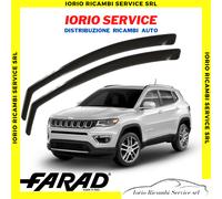 DEFLETTORI ARIA per JEEP COMPASS dal 2016 5p FARAD fumè ANTITURBO ANTIVENTO