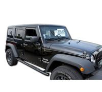 Deflettori Aria Per Jeep Wrangler 2007-2018 5-Porte Set 4 Antiturbo Antivento