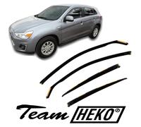 Deflettori Aria Per Mitsubishi ASX 2010-2019 5-Porte Set 4 Antiturbo Antivento