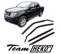 Deflettori Aria Per Nissan Navara D40 2005-2015 4-Porte Set 4 Antivento Heko