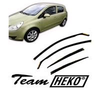SET 4 DEFLETTORI ARIA ANTITURBO ANTIVENTO per OPEL CORSA E 5 porte 2006-2019