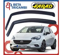Coppia Deflettori Aria Antivento Farad per Opel Corsa 3 porte 2006>2014