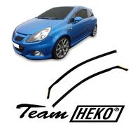 SET 2 DEFLETTORI ARIA ANTITURBO ANTIVENTO per OPEL CORSA E 3 porte 2015- 2019