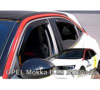 Deflettori Aria Per Opel Mokka B Dal 2020 5-Porte Set 4 Antiturbo Antivento