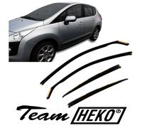 Deflettori Aria Per Peugeot 3008 2009-2017 Set 4 Antiturbo Antivento Heko