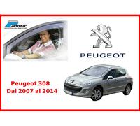 Deflettori aria per Peugeot 308 1 kit Parimor originale set antiturbo tuning