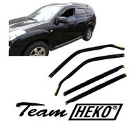 Deflettori Aria Per Peugeot 4007 2007-2012 Set 4 Antiturbo Antivento Heko