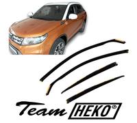 HEKO 28649 Serie/Kit Deflettori finestrini anteriore e Posteriore Grigio fumo