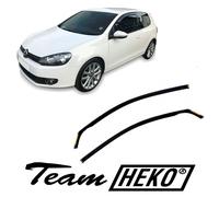 Deflettori Aria Per VW Golf 2009-2012 3-Porte Set 2 Antiturbo Antivento Heko