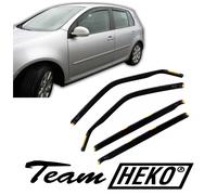 Deflettori Aria Per VW Golf 5 2004-2011 5-Porte Set 4 Antiturbo Antivento Heko