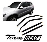 Deflettori Aria Per VW Tiguan 2008-2015 5-Porte Set 4 Antiturbo Antivento Heko