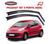 DEFLETTORI ARIA PEUGEOT 107 (2006 in poi) 3 PORTE G3 SET ANTIVENTO FUME' 19566
