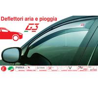 DEFLETTORI ARIA PIOGGIA ANTITURBO per FIAT PANDA 2_PORTE 1986>2002 G3