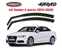 SERIE DEFLETTORI ARIA E PIOGGIA ANTERIORI ADATTABILE AUDI A3 SEDAN 4P 2013->