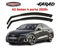 SERIE DEFLETTORI ARIA E PIOGGIA ANTERIORI ADATTABILE AUDI A3 SEDAN 4P 2013->