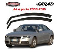 DEFLETTORI AUDI A4 (2008-2016) 4 PORTE FARAD SET ANTIVENTO ANTITURBO FUME' 12532