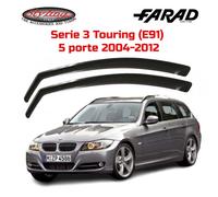 Faradworld Deflettori aria 12.507 Antivento per BMW Serie 3 E90/E91 2004-2012 Coppia