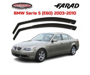 DEFLETTORI BMW SERIE 5 E60 (DAL 2003 AL 2010) FARAD SET 2 ANTIVENTO FUME' 12456