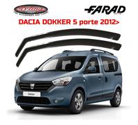 Coppia Deflettori Aria Antivento Anteriori Farad per Dacia Dokker 5p dal 2013