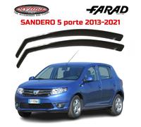 Coppia Deflettori Aria Antivento Farad per Dacia Sandero 5p 2013>2020