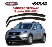Coppia Deflettori Aria Antivento Farad per Dacia Sandero 5p 2013>2020