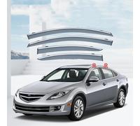 Deflettori d'Aria 4 Pezzi per Mazda 6 MK2-GH1 2007-2010 2011 2012 2013 | Parapioggia e Antivento per Finestrini Anteriori e Posteriori | Design Aerodinamico