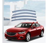Deflettori d'Aria 4 Pezzi per Mazda 6 MK3-GJ1-GL 2014-2022 2023 2024 | Parapioggia e Antivento per Finestrini Anteriori e Posteriori | Design Aerodinamico