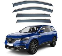 Deflettori d'Aria 4 Pezzi per Renault Samsung QM6 MK2-HC 2017+ | Parapioggia e Antivento per Finestrini Anteriori e Posteriori | Design Aerodinamico