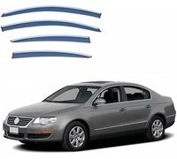 Deflettori d'Aria 4 Pezzi per VW Passat MK6-B6 2006-2010 | Parapioggia e Antivento per Finestrini Anteriori e Posteriori | Design Aerodinamico