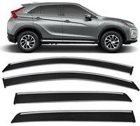 Deflettori d'Aria Antiturbo per Mitsubishi Eclipse Cross 2018-2021,Deflettori d'aria Compatibili Parapioggia Finestrini Auto Deflettori Integrati