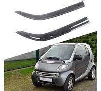 Deflettori d'Aria Antiturbo per Smart Fortwo 1998-2014,Deflettori d'aria Compatibili Parapioggia Finestrini Auto Deflettori Integrati