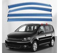 Deflettori d'Aria per Auto per VW Touran 2004 2005 2006 2007 2008 2009 2010 2011 2012 2013 2014 2015, Adesivi Deflettore del Vento Finestrino Dell'Auto Deflettore Pioggia Deflettori