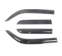 Deflettori Del Per Finestrini Laterali Neri Visiere Per A4 B6 B7 8E 2002-2004 Parapioggia Porta Visiera Vent Shades Fumo Scuro Ventvisor Auto Deflettori Aria(For SEDAN)