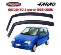 DEFLETTORI FIAT SEICENTO 600 (1998-2005) 3 PORTE FARAD SET ANTIVENTO FUME' 12331