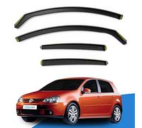 Deflettori Finestrini Auto per VW GOLF MK5 (2004-2009) 5 Door Hatchback 4pc,Protezione dalle Intemperie, Riduzione del Rumore