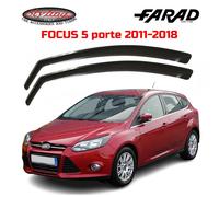 Deflettori Aria Ford Focus SW dal 2011 - 5 porte Farad Antiturbo Antivento Fumè