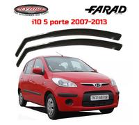 DEFLETTORI HYUNDAI i10 (2007 al 2013) 5 PORTE FARAD SET ANTIVENTO FUME' 12537