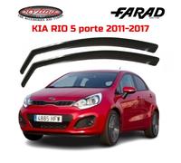 DEFLETTORI KIA RIO (2011-2017) 5 PORTE FARAD SET ANTIVENTO FUME' 12589