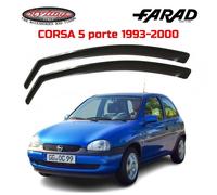 COPPIA DEFLETTORI ARIA ANTIVENTO FARAD PER OPEL CORSA 5/P WAGON 1993>2000