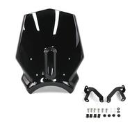 Deflettori Parabrezza Per Moto Per Per CB650R 2024-2025 Protezione Antivento Per Cupolino Anteriore Con Staffa Di Fissaggio Spoiler Di Estensione(NERO)