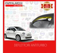 DEFLETTORI per FIAT 500 3 PORTE 2015> ARIA PIOGGIA ANTIVENTO ANTITURBO DL10521