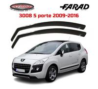 Faradworld Coppia Deflettori Aria Antivento Peugeot 3008 5 porte 2009>2015 FUME' 12521