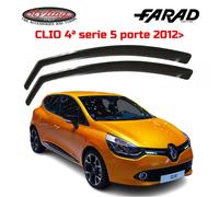 Deflettori Aria Per Renault Clio IV - Grantur 5 Porte 2012>Antivento Antipioggia