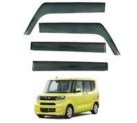 Deflettori Vento per Daihatsu Tanto Mk4-LA650 2020+ | Auto Set Deflettori per Finestrini Laterali Installazione Esterna Adesiva Senza Profilo Cromato Parasole